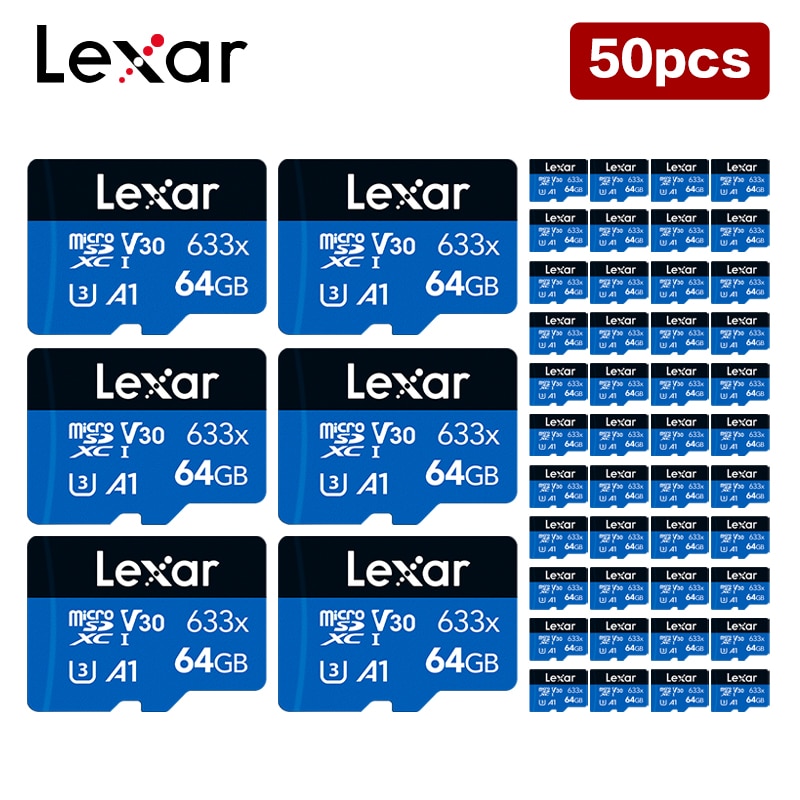 Lexar- TF 633x MicroSDHC 32GB A1 V10 ޸ ī C10 ũ SD ī,  ũ 50  TF ī MicroSDXC 64 Ⱑ Ʈ ȭ